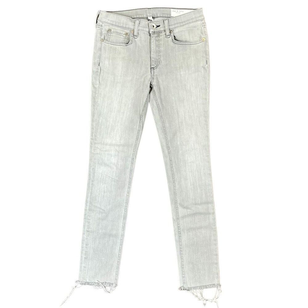 Rag & Bone Ankle Skinny Burmese Raw Hem Denim Jeans 27